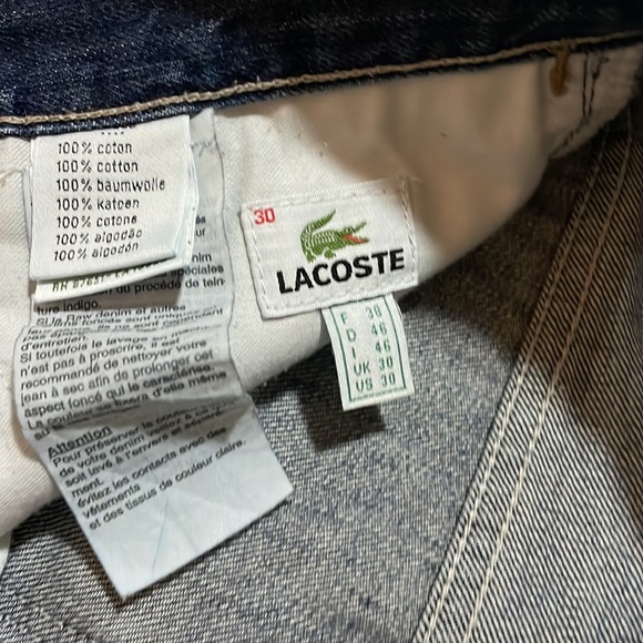 Lacoste jeans size 30 length 30 - Picture 4 of 4